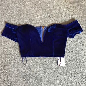 velvet crop top